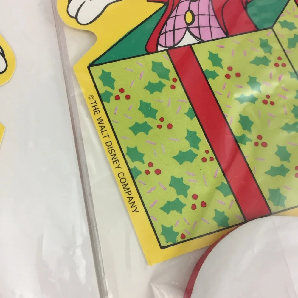 2 Vtg Disney Christmas Mickey Mouse Honeycomb Tissue Paper Centerpieces Eureka